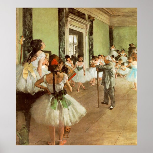 La Classe de Danse by Edgar Degas Poster (Vorne)