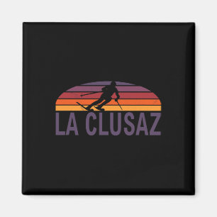 La Clusaz Französische Alpen Frankreich Skigebiet Magnet