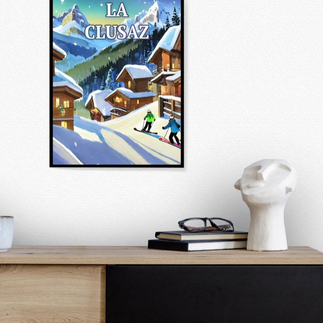 La Clusaz: Glanz der Schnee, echter Charme Poster (Von Creator hochgeladen)