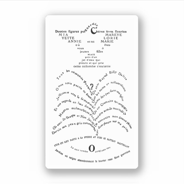 La Colombe poignardée et le Jet d'eau Aufkleber (Vorderseite)