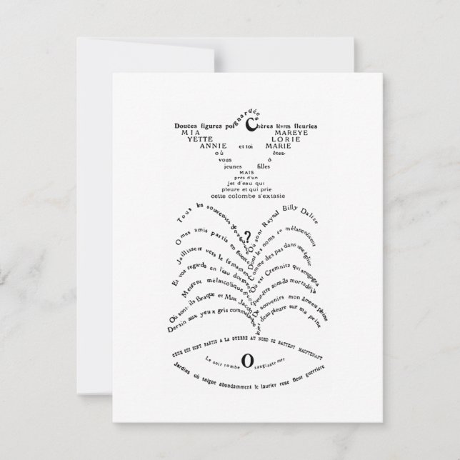 La Colombe poignardée et le Jet d'eau Mitteilungskarte (Vorderseite)