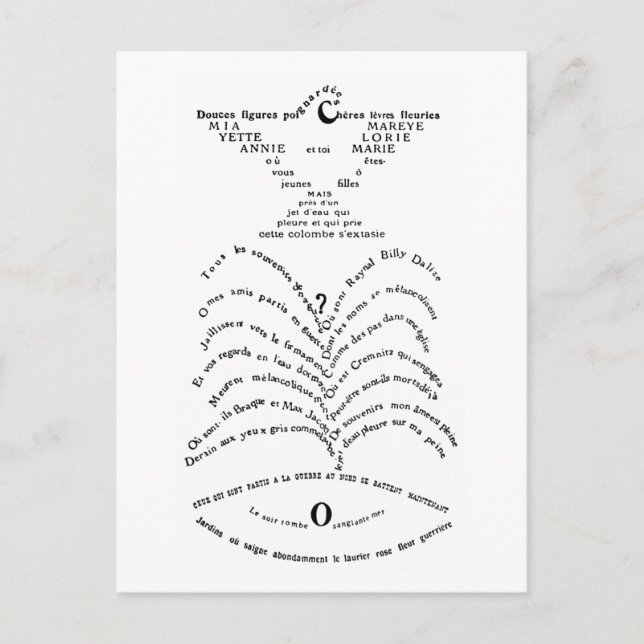 La Colombe poignardée et le Jet d'eau Postkarte (Vorderseite)