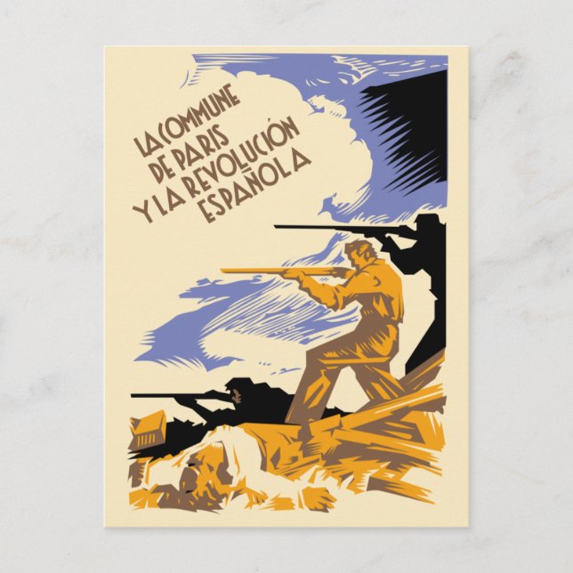La Commune de Paris Y La Revolución Espanola Postkarte (Vorderseite)