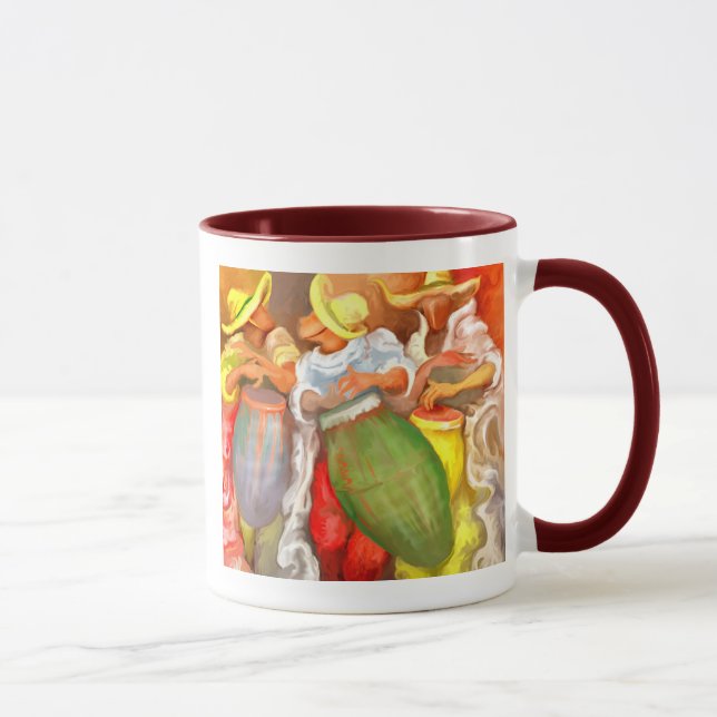 "La Comparsa" - hoher Kontrast Tasse (Rechts)