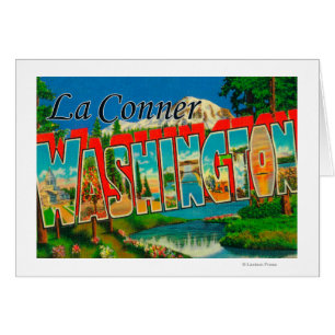 La Conner, Washington - große Buchstabe-Szenen