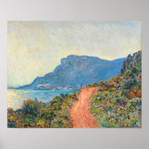La Corniche bei Monaco (1884) von Claude Monet Poster