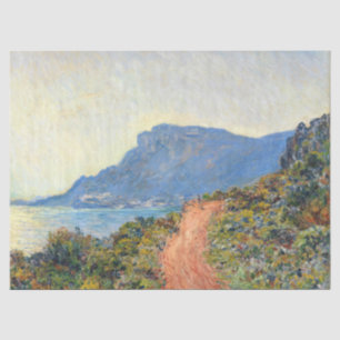 La Corniche bei Monaco von Claude Monet Seidenpapier