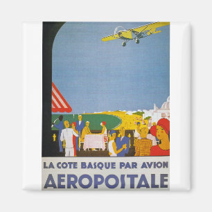 La Cote baskque Par Avion Magnet