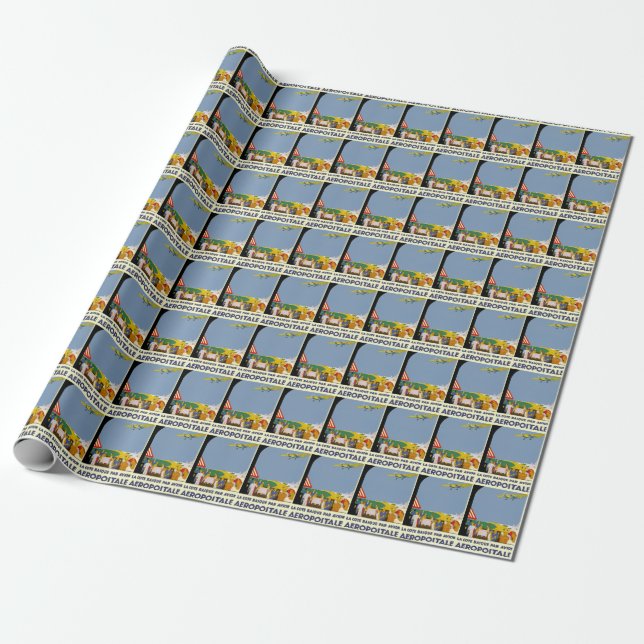 La Cote Basque Par Avion Geschenkpapier (Ungerollt)