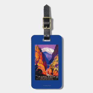 La Cote D'Azur Vintage PosterEuropa 2 Gepäckanhänger