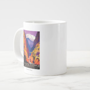 La Cote d'Azur Vintages PosterEurope 2 Jumbo-Tasse