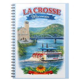 La Crosse, WI Scenic Wisconsin Notebook Notizblock