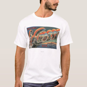 La Crosse, Wisconsin - große Buchstabe-Szenen T-Shirt