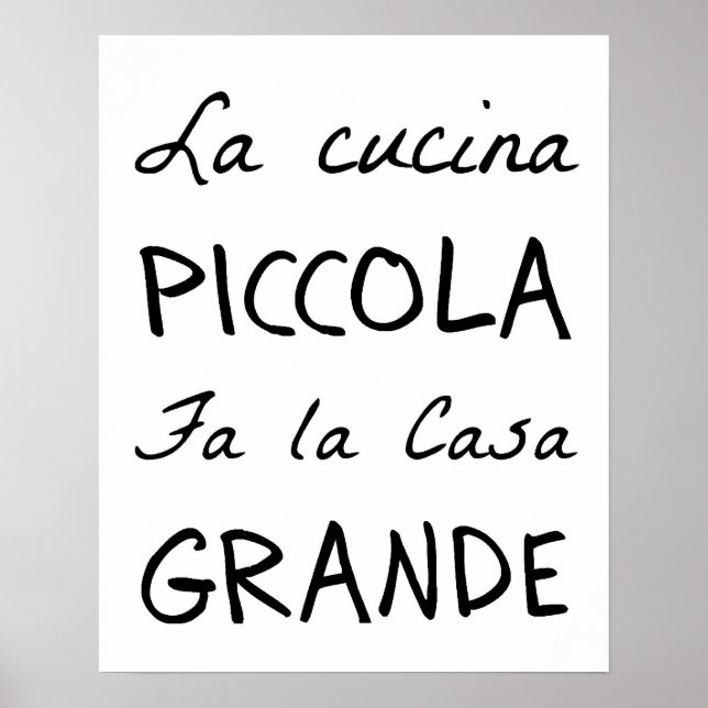 La Cucina (The Kitchen Poster) Poster (Vorne)