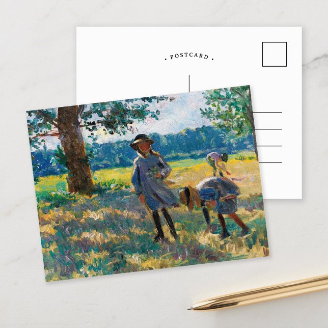 La Cueillette des Fleurs | Henri Lebasque Postkarte (Von Creator hochgeladen)