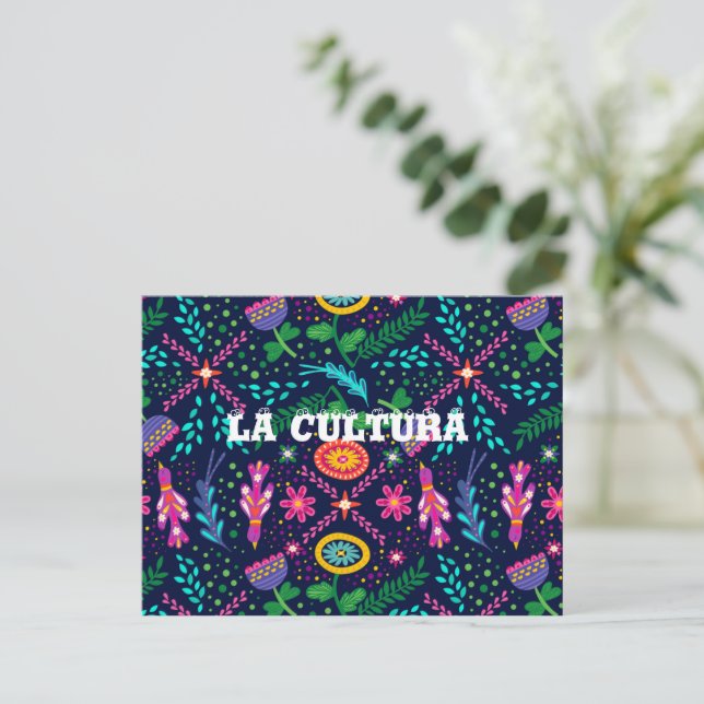 La Cultura Hispanic Monat Postkarte (Stehend Vorderseite)