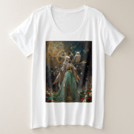 La Dama de los Huesos Sagrados Santa Muerte Große Größe T-Shirt