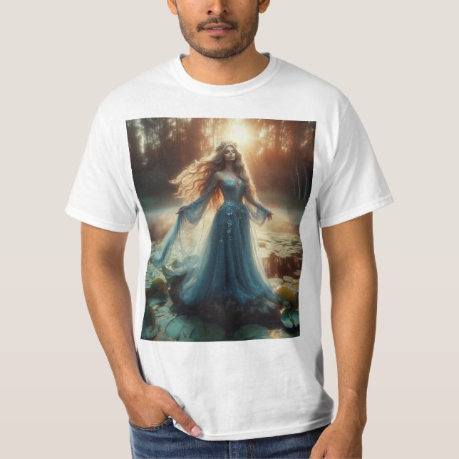 La Dama del Lago: Misticismo y Belleza T-Shirt (Vorderseite)