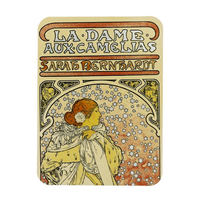 La Dame aux Camelias Magnet (Vertikal)