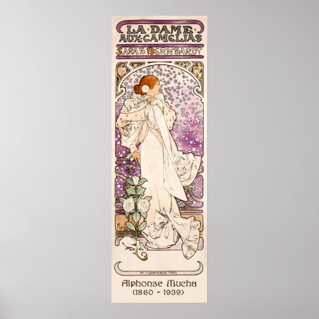 La Dame aux Camélias - Mucha | Art Nouveau Poster (Vorne)