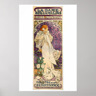 La Dame aux Camélias von Alfons Mucha (1896) Poster