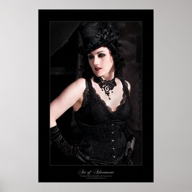 La Dame Noire - Print Poster (Vorne)