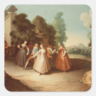 La Danse Quadratischer Aufkleber