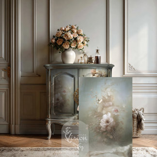  La Dauphine Blush Pink Rose Butterfly Mist Seidenpapier