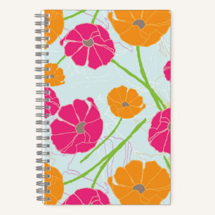 La de Da Spring Floral 5,5" x 8,5" SpiralNotebook Notizbuch