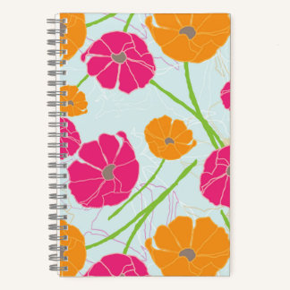La de Da Spring Floral 5,5" x 8,5" SpiralNotebook Notizbuch