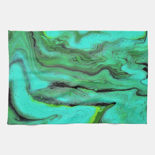 La Dee Dah 2 Abstractes Handtuch (Horizontal)