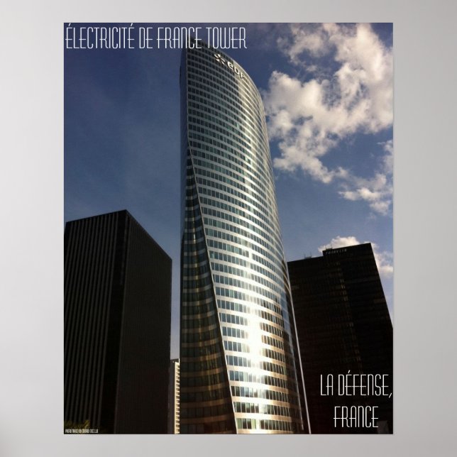 La Défense, France – Électricité de France Tower Poster (Vorne)