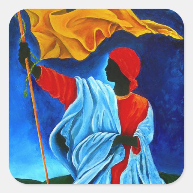 La Dessalinienne 2009 Quadratischer Aufkleber (Vorderseite)