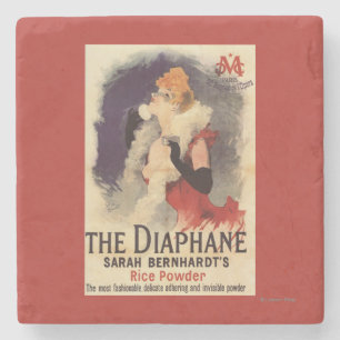 La Diaphane Frau, die Gesichtpromo-Plakat Steinuntersetzer