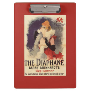 La Diaphane Frau pudert Gesicht Promo-Plakat Klemmbrett
