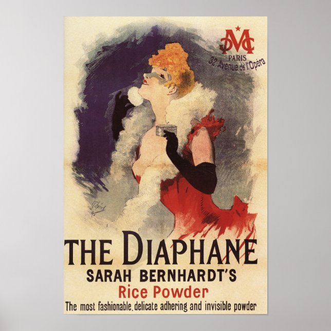 La Diaphane Woman Powdering Face Promo Poster (Vorne)