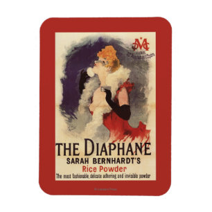 La Diaphane Woman Powdering Face Promo Poster Magnet