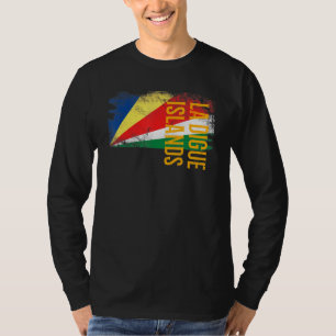 La Digue Islands Seychellen Flag für Männer Frauen T-Shirt