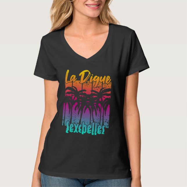 La Digue Seychellen T-Shirt (Vorderseite)