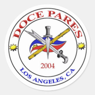 LA Doce Pares Logo Runder Aufkleber