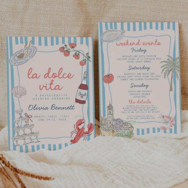 La Dolce Vita Bachelorette Party Invitation Einladung (Von Creator hochgeladen)