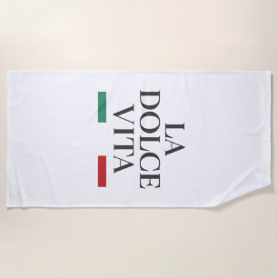 La Dolce Vita Beach Handtuch - Italienischer Somme