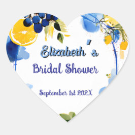 La Dolce Vita Brautparty Herz-Aufkleber