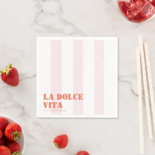 La dolce vita Brautparty Serviette