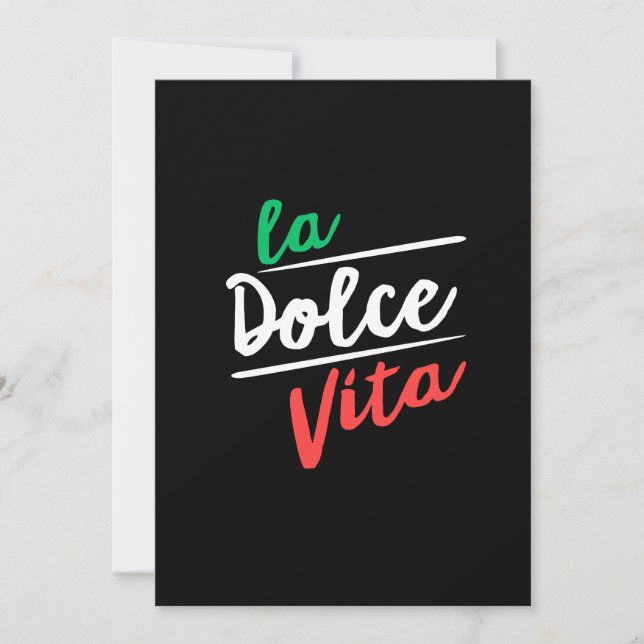 La Dolce Vita Feiertagskarte (Vorderseite)