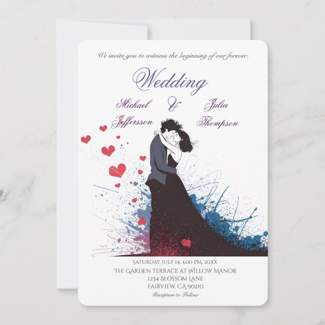 La Dolce Vita French Inspiration Classic der 40er  Einladung (Vorderseite)