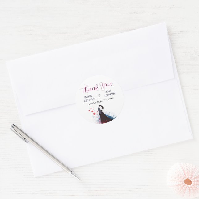 La Dolce Vita French Inspiration Classic der 40er  Runder Aufkleber (Umschlag)