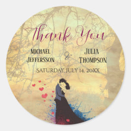 La Dolce Vita French Inspiration Classic der 40er  Runder Aufkleber