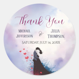 La Dolce Vita French Inspiration Classic der 40er  Runder Aufkleber