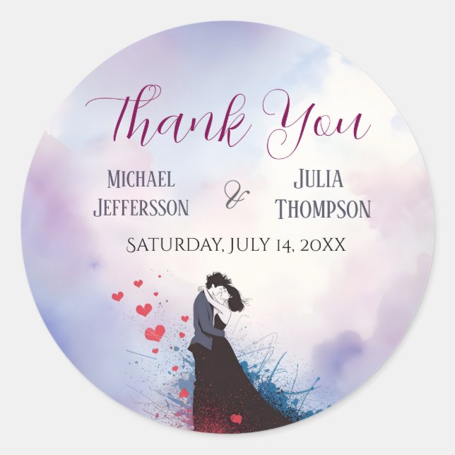 La Dolce Vita French Inspiration Classic der 40er  Runder Aufkleber (Vorderseite)